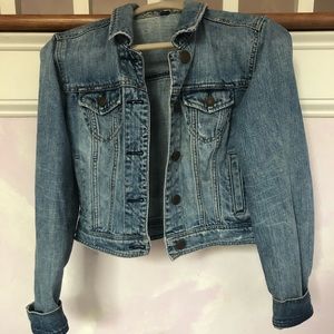 Cropped Light Wash Jean Jacket